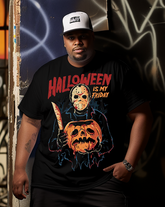 T-shirt à manches courtes pour homme « Halloween Is My Friday » grande taille